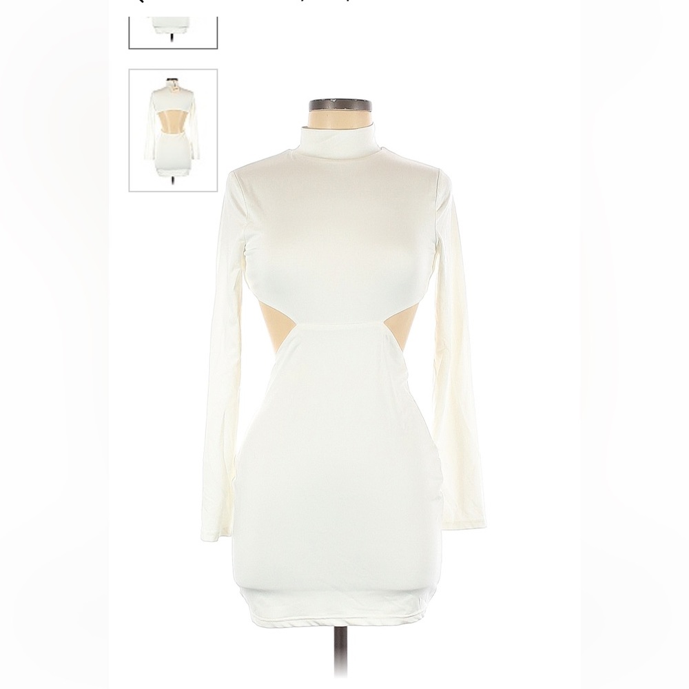 White cocktail dress